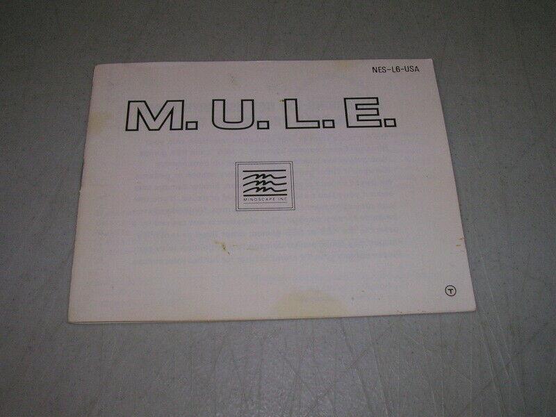 M.U.L.E. Cartridge + Instruction Book - Marioshroomed