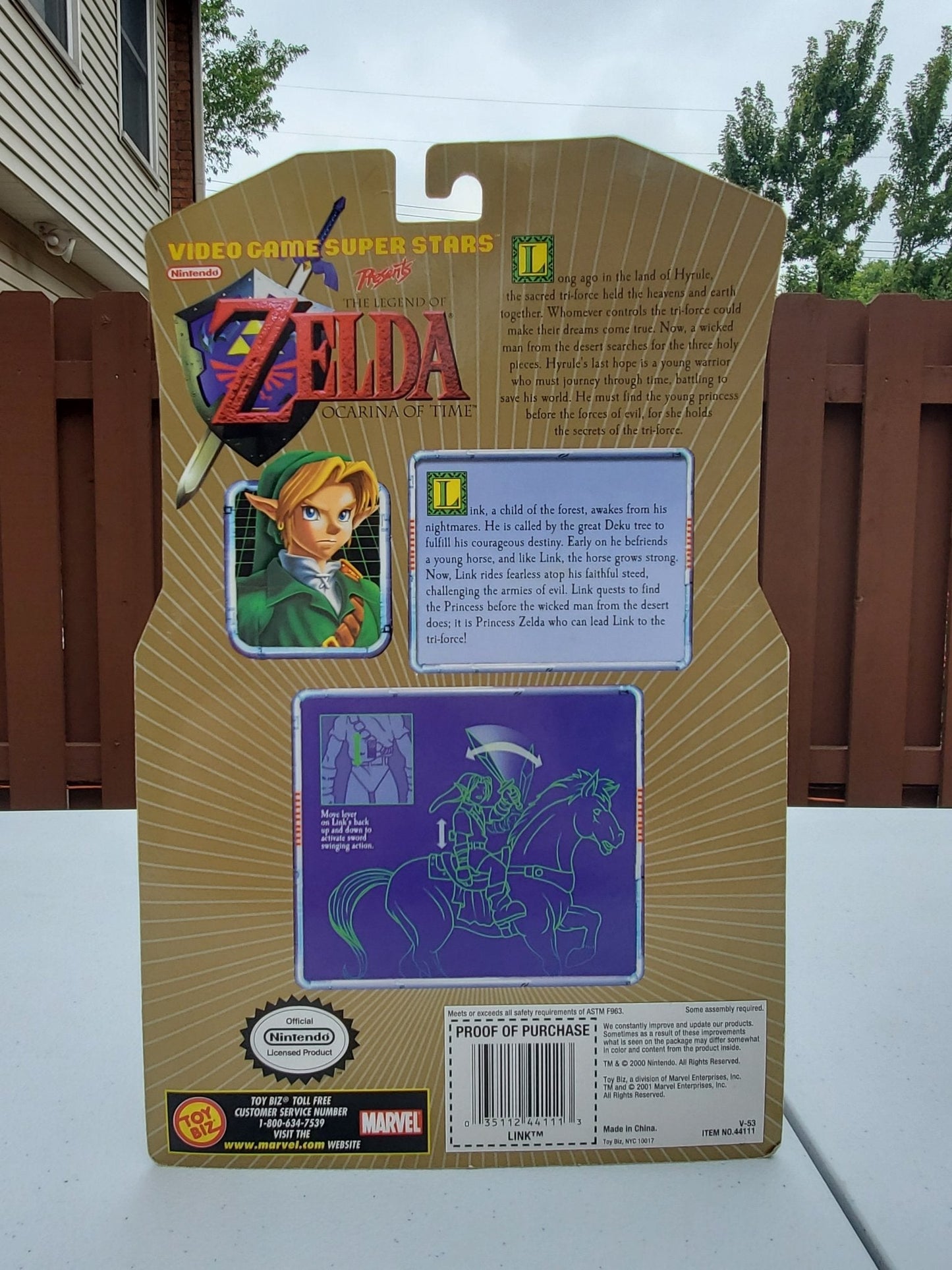 The Legend of Zelda Ocarina Of Time Link Action Figure Toy Biz - Marioshroomed