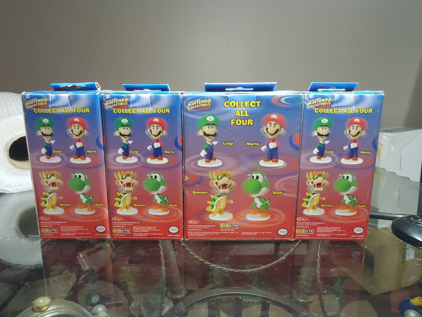 Toysite Mario Luigi Yoshi Bowser Bobbleheads - Marioshroomed