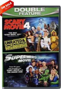 Scary Movie 4 / Superhero Movie DVD Comedy Double Feature 2006 2008 Parody Films Anna Faris cover