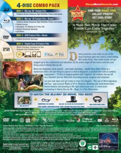Tangled Blu-ray back cover with disc details