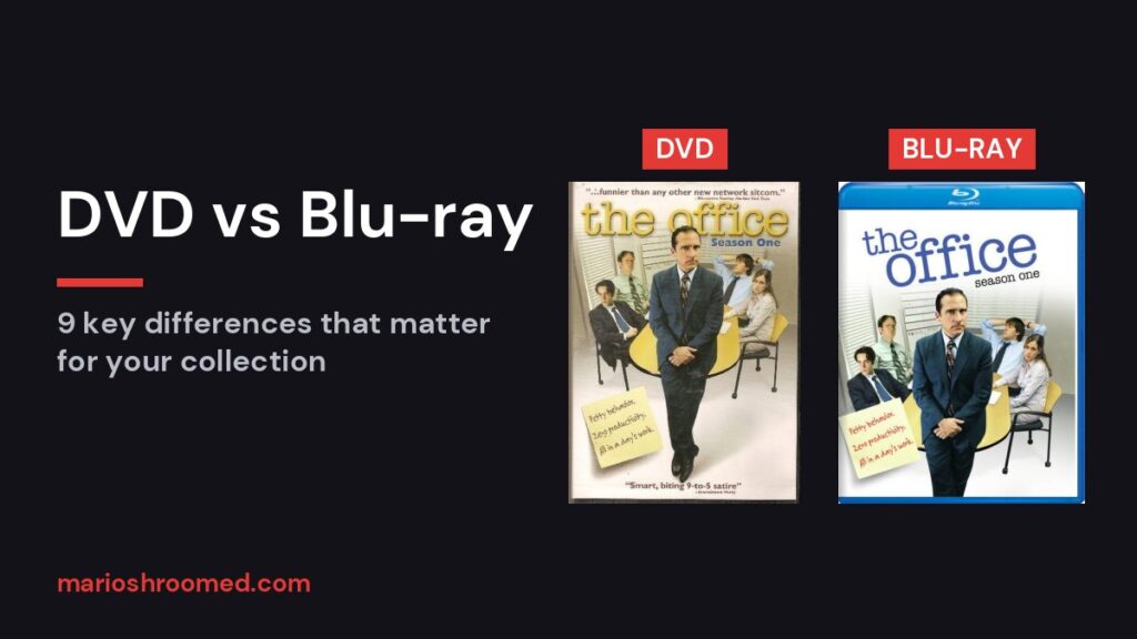 DVD vs Blu-ray comparison: The Office Season 1 on DVD and on Blu-ray